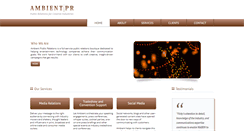 Desktop Screenshot of ambientpr.com